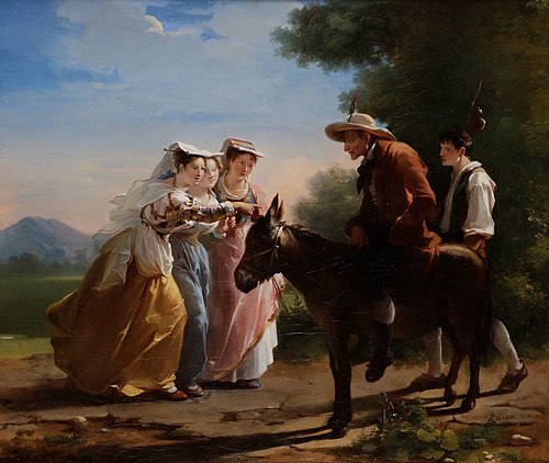 Le Meunier, son fils et l’âne, 1819, Hortense Haudebourt-Lescot