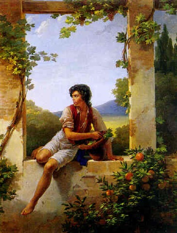 Le Petit Voleur de raisins, 1827, Hortense Haudebourt-Lescot