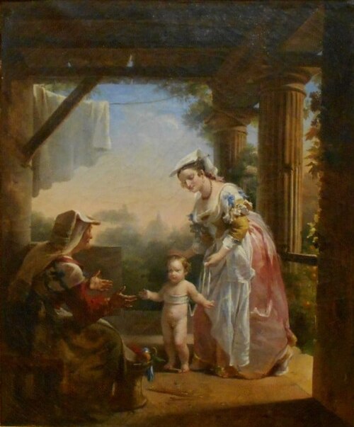 Les Premiers pas de l’enfance, 1818, Hortense Haudebourt-Lescot