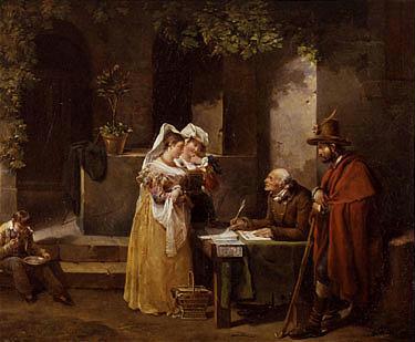L'Écrivain public, 1817, Hortense Haudebourt-Lescot
