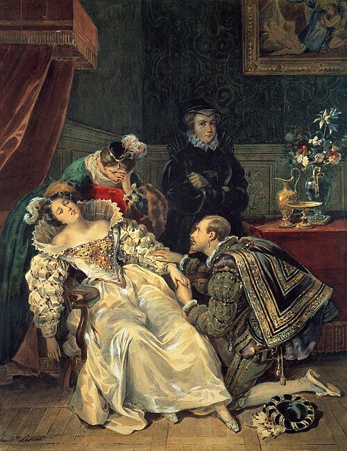La Mort de Marie de Clèves, 1827, Hortense Haudebourt-Lescot