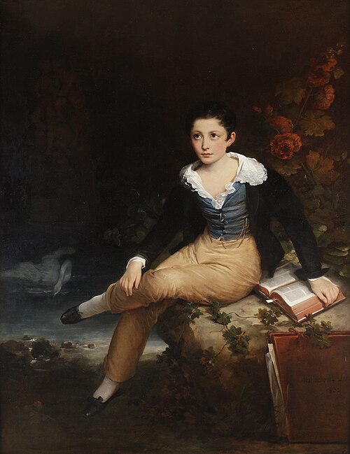 Portrait de Léon Haudebourt, fils de l'artiste, 1832, Hortense Haudebourt-Lescot