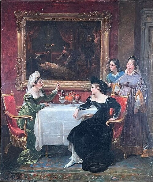 L'explication du tableau du mariage de vengeance (Gil Blas), 1827, Hortense Haudebourt-Lescot