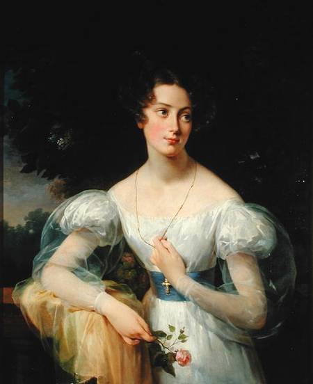 Portrait d'Hortense Ballu, future madame Alphonse Jacob-Desmalter, 1831, Hortense Haudebourt-Lescot
