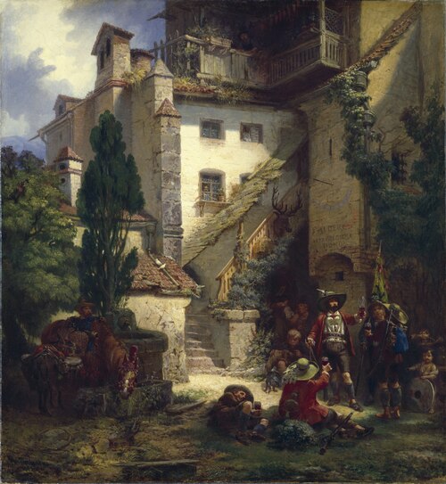 Marksmen in Merano, 1862, Johan Christoffer Boklund