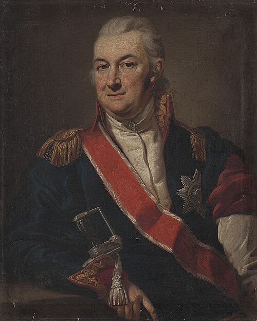 Portrait of general Mikołaj Morawski, 1800, Józef Peszka