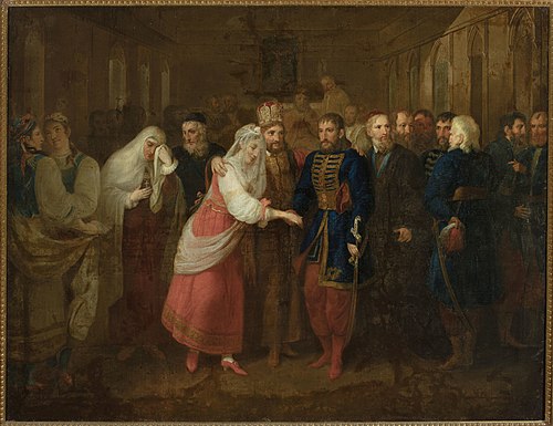Marriage of Mieszko and Dobrawa, 1820, Józef Peszka