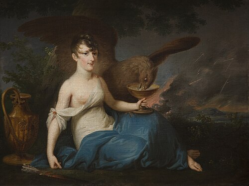 Portrait of Teofila Radziwiłł as Hebe, , Józef Peszka