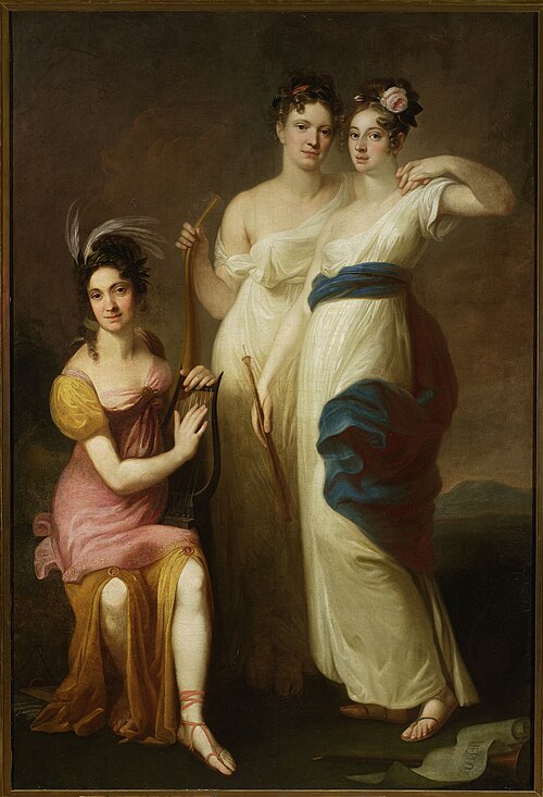 Les trois muses - Mazarakowa, Lekczyńska, Wendowa., 1800, Józef Peszka