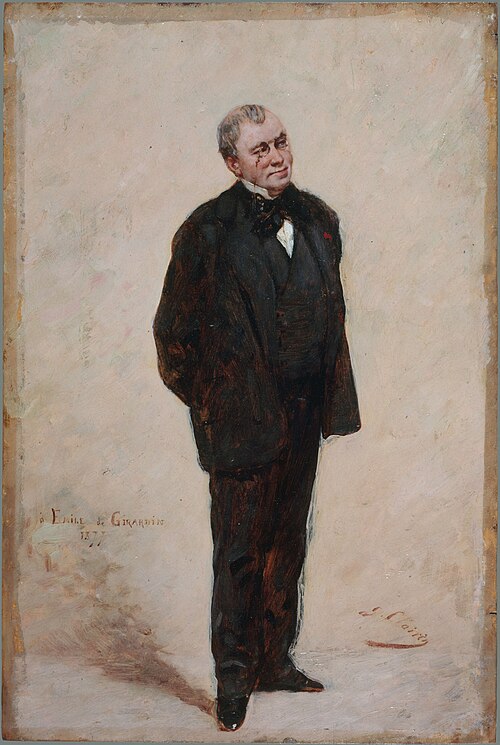 Portrait d'Émile de Girardin (1806-1881), publiciste et homme politique, 1877, Georges Clairin