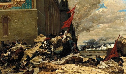 L'Incendie des Tuileries, 1871, Georges Clairin