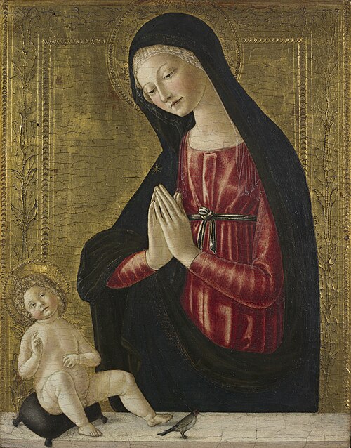 Madonna col Bambino e un Cardellino, 1490, Neroccio di Landi