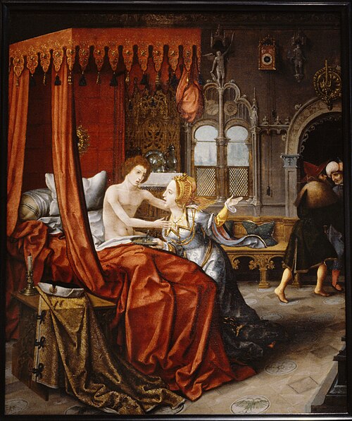 Amnon Attacking Tamar, 1520, Jan van Dornicke