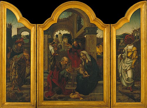 Triptyque de l' Adoration des Mages, 1540, Jan van Dornicke
