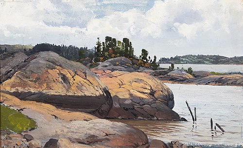 A Rocky Shore in the Archipelago, 1878, Fanny Churberg