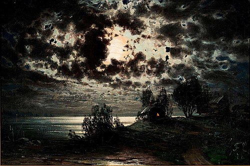 Landscape in Moonlight, 1878, Fanny Churberg