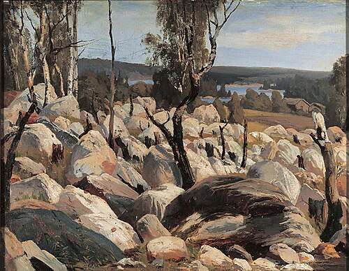 Fire-Fallow Landscape from Uusimaa, 1872, Fanny Churberg