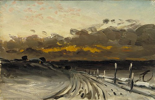Winter Landscape, Sunset, 1878, Fanny Churberg