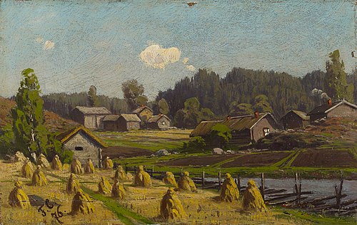 Shocks of Rye, 1876, Fanny Churberg