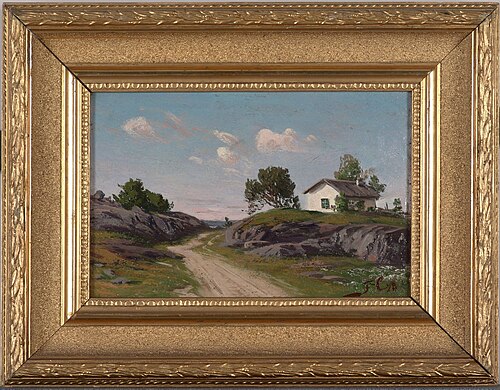 Landscape with Cottage, 1878, Fanny Churberg