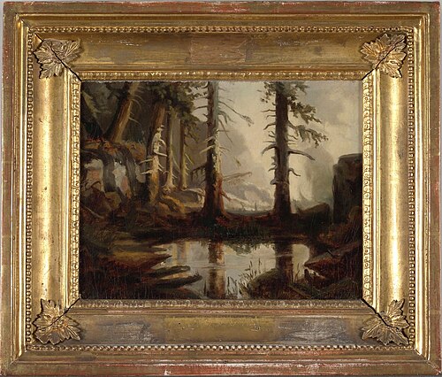 A Forest Pond, after H. A. Cappelen, 1871, Fanny Churberg