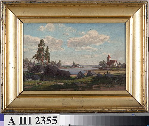 Church on the Beach, 1878, Fanny Churberg