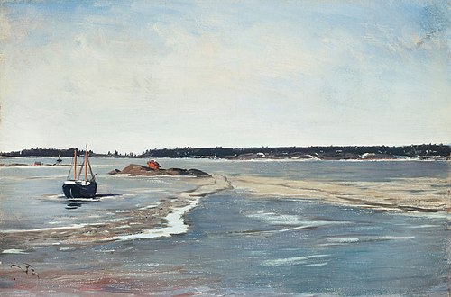 The Ice in March, 1880, Fanny Churberg