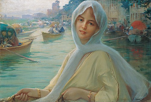 Amusement at Göksu, 1950, Fausto Zonaro