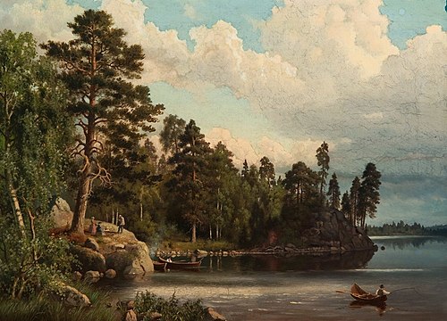 Summer Landscape, 1880, Ferdinand von Wright