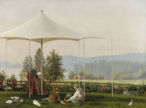 In the Garden of Haminalahti, 1857, Ferdinand von Wright