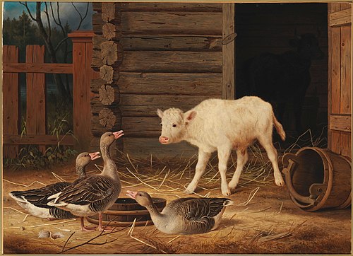 The Surprise, 1880, Ferdinand von Wright