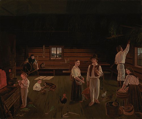 Pörte i Savolax, 1849, Ferdinand von Wright