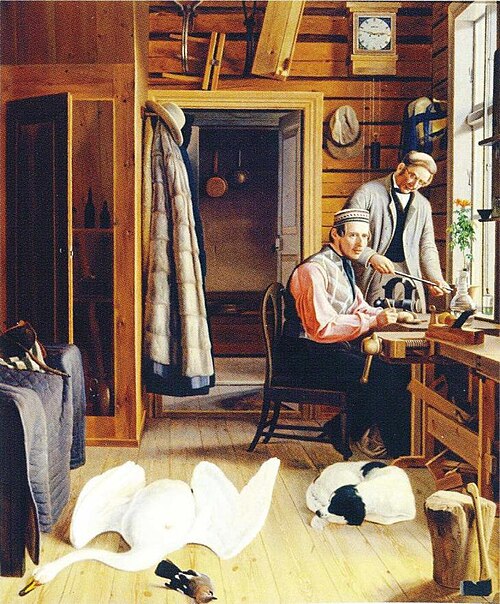 Interior of the Marieberg Workshop, 1850, Ferdinand von Wright