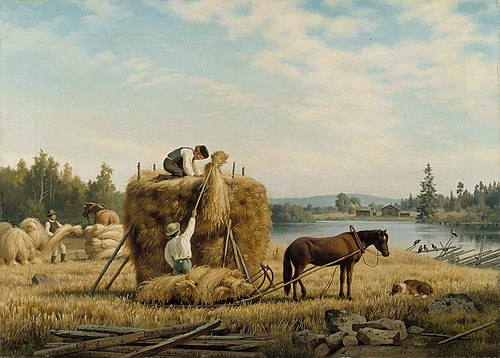 Harvesters, 1879, Ferdinand von Wright