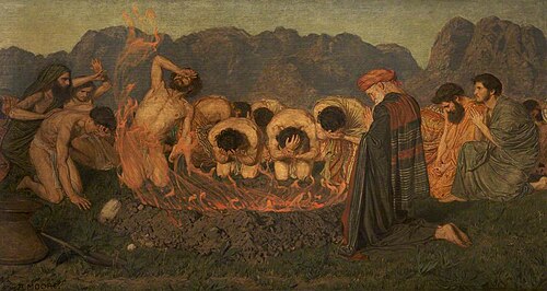 Elijah's Sacrifice, 1863, Albert Joseph Moore