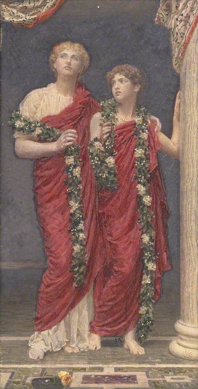 A Garland, 1887, Albert Joseph Moore