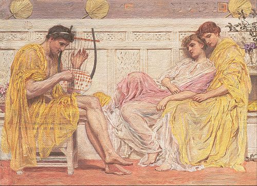 A Musician, 1867, Albert Joseph Moore