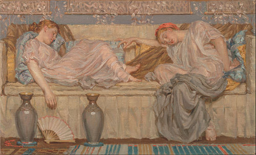 Beads (study), 1875, Albert Joseph Moore