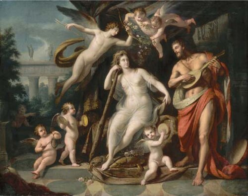 Hercules and Omphale, 1780, Fedele Fischetti