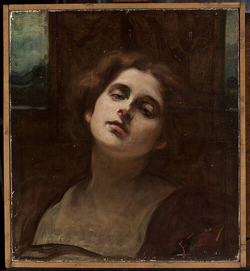 Head of a woman, , Franciszek Żmurko