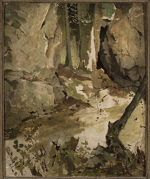 Landscape from Ojców, 1889, Franciszek Żmurko
