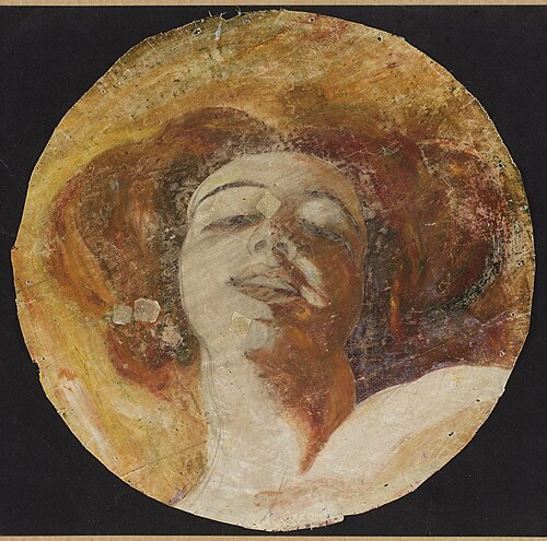 Head of a red-haired woman, 1900, Franciszek Żmurko