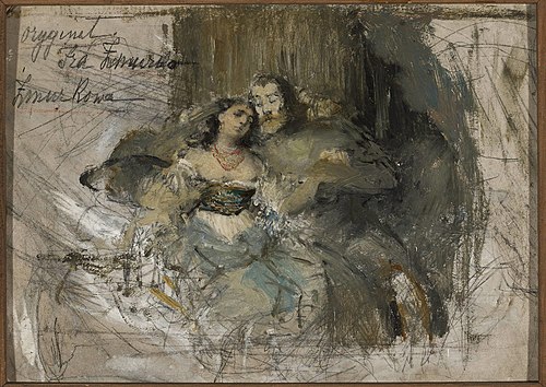 Kazimierz and Esterka (?), , Franciszek Żmurko
