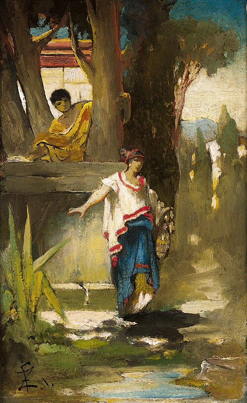 Roman Woman by the Well, 1881, Franciszek Żmurko