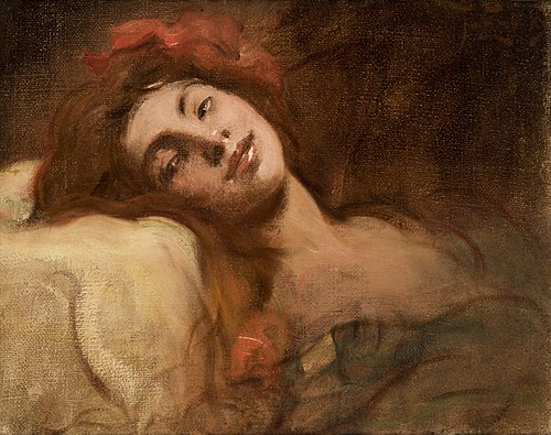 Study of a Female Head, 1900, Franciszek Żmurko