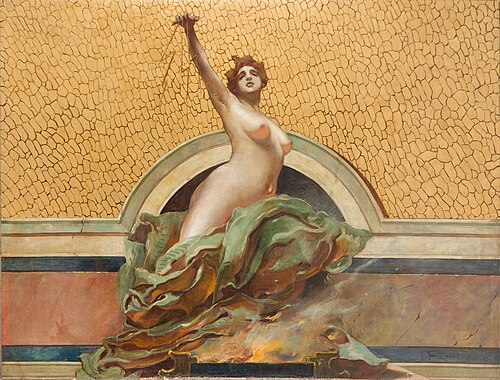 Fire, 1896, Franciszek Żmurko