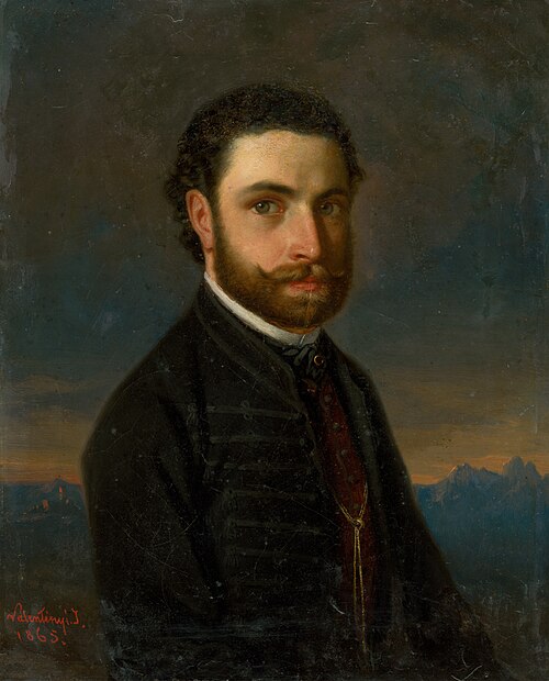 Podobizeň muža, 1865, János Valentiny