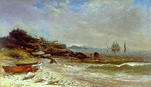 The port of Rio de Janeiro, 1884, Giovanni Battista Castagneto