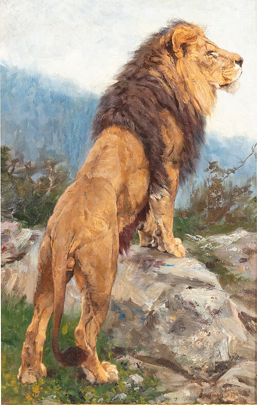 Lion sur son rocher, , Géza Vastagh