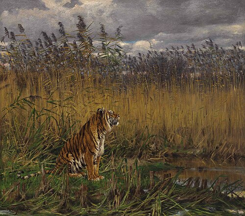 A Tiger in a Landscape, , Géza Vastagh